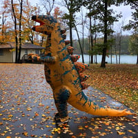 Felfújható Stegosaurus jelmez felnőtteknek - Vicces dinoszaurusz kosztüm Halloweenre 6