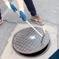 Erős mágneses aknafedél emelő, 40kg-os teherbírás, rozsdamentes acél 6