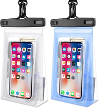 Razobws 9"-os vízálló telefontok, 2 db, iPhone és Samsung készülékekhez - Fehér+Kék 1