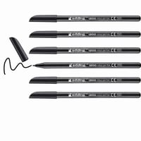 Set de 8 carioci edding 1200 Colour Pen Fine, vârf rotund 1 mm, negru, pentru desen și scris, mandale, uz școlar 1