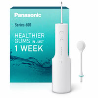 Ústna sprcha Panasonic Series 600 EW-DJ67-W303 s ultrazvukovou technológiou, 200 ml, biela, IPX7, 5 úrovní tlaku — chýbajú 2 nadstavce (stav: pozri 2. obrázok) 1