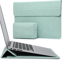 Geantă pentru laptop HYZUO de 13 inchi cu suport, compatibilă cu MacBook Air M2 M1 Pro, verde mentă 1