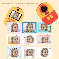 Goldge gyerek instant fényképezőgép, 32GB, nyomtatópapírral, piros-sárga 3