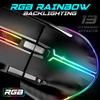 SPIRIT OF GAMER PRO M5 RGB Gamer Egér 12800 DPI, 8 Programozható Gomb, Gyorstüzelés Funkcióval, 13 RGB Háttérvilágítási Effekt, Ergonomikus  3