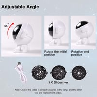 URAQT Űrhajós Csillagos Égbolt Projektor - 360° Forgatható, 8 Zenével, 3 Vetítési Témával, 4 Fénymóddal, USB Töltéssel, Gyerekszobába, Ajánd 8