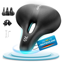 YOUNGDO Ergonomikus Kerékpár Nyereg, Memóriahabos Kényelmes Üléspárna, Vízálló, Légáteresztő, Ütéselnyelő, Férfi és Női Városi Biciklihez, F 1