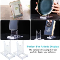 BUENTYA 10db Állítható Átlátszó Tányértartó Állvány 11,5x11x6cm - Fotó és Elektronikai Termékekhez 8