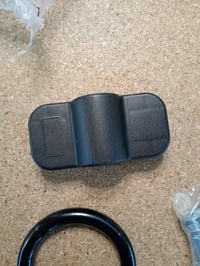 Relaxdays zidni i podni nosač za bicikl i motocikl, kuka od 14 mm, čelik i plastika, crni, rabljeno 5