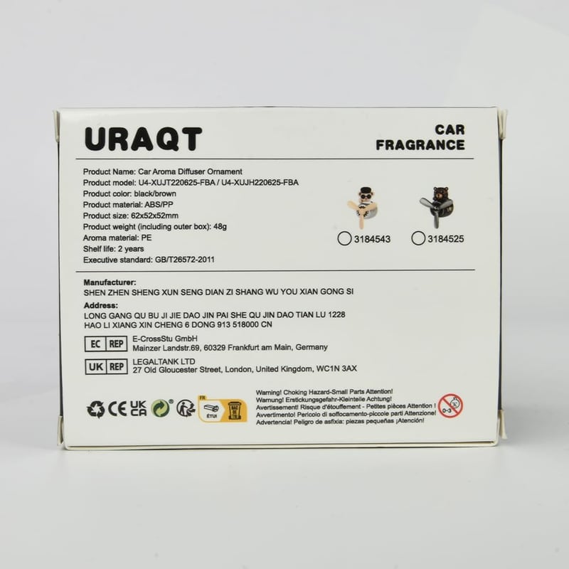 Aranyos pilóta maci autós illatosító szellőzőrácsra, 2 aromaterápiás tablettával - URAQT