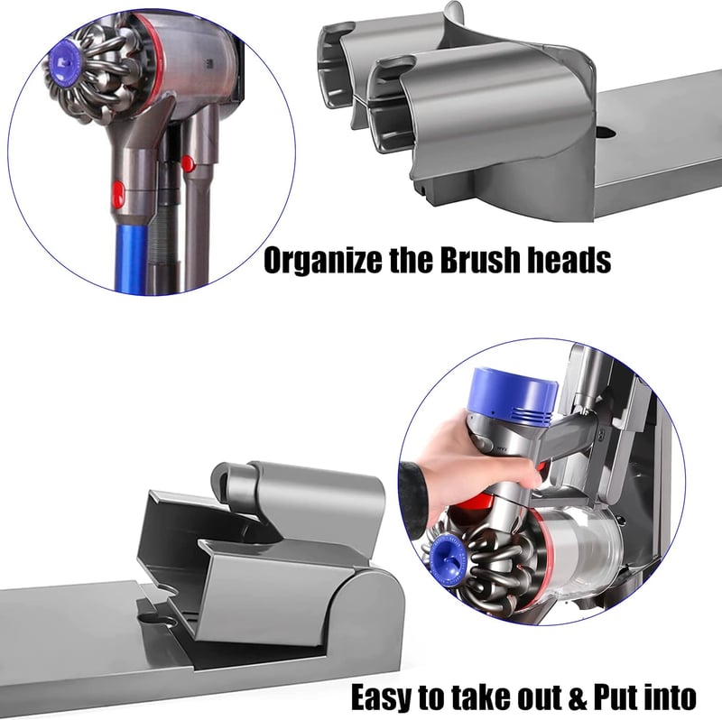 Dyson V7 V8 kompatibilis fali tartó - ABS műanyag dokkoló állomás