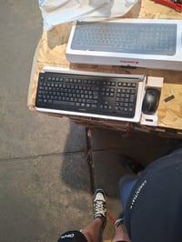 Bezdrôtová súprava klávesnice a myši CHERRY DW 3000, nemecké rozloženie QWERTZ, čierna, používaná 2