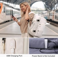 HOMIEE Női Utazó Hátizsák, 15,6" Laptoptartós Kézipoggyász Lufthansa Repülőre 7