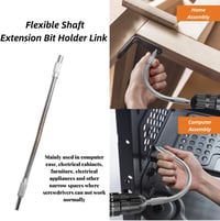Hilitand 300 mm Mágneses Flexibilis Csavarbehajtó Toldat - 1/4" Hatszögletű Bitbefogó, 300° Hajlítható Fém Hosszabbító Nehezen Elérhető Hely 2