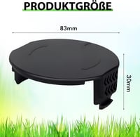 Yweller 1600A01R5J Fűkasza Orsófedél Szett - 4 db Csereburkolat Bosch UniversalGrassCut 18/18-26/18-260 Modellekhez, Tartós Kivitel 2