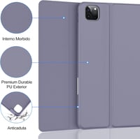 IVEOPPE iPad Air/Pro Bluetooth billentyűzet tok – olasz kiosztás, lila 6
