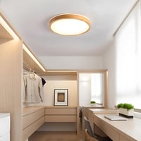 WayLuoung Fa LED Mennyezeti Lámpa 60cm - Szabályozható 3000-6000K 48W Kerek Világítás Távirányítóval - Nappali, Hálószoba, Gyerekszoba, Kony 6