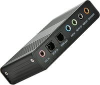 LEAGY 6 csatornás külső USB hangkártya 5.1 surround hangzással, PC és laptop kompatibilis 1
