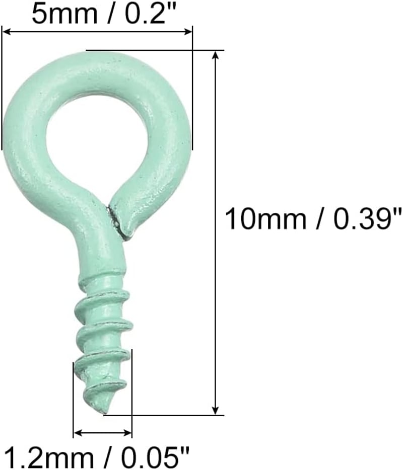 Kék mini csavaros szemescsavar 200db - DIY ékszerkészítéshez