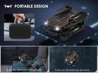 AVIALOGIC HD 720P Drón Gyerekeknek - WiFi FPV Kamerás Quadcopter, Fejnélküli Mód, 3D Flip, Magasságtartás, Útvonalkövetés, Kezdőknek, 2 Akku 6