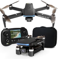 Toladrone TD31LCD Drón Beépített LCD Kijelzős Távirányítóval, Kamerával, Kefenélküli Motorokkal, Valós Idejű FPV Képátvitellel, Összecsukhat 1