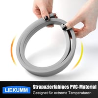 LIEKUMM 800 kg-os PVC küszöbáthidaló rámpa, vágható, kül- és beltérre (szürke) 5