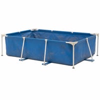 Intex Metal Frame Junior téglalap alakú kerti medence 260x160x65 cm, kék, 2282 — Koszos és látszik hogy használt (állapot: lásd a 2. képet) 1