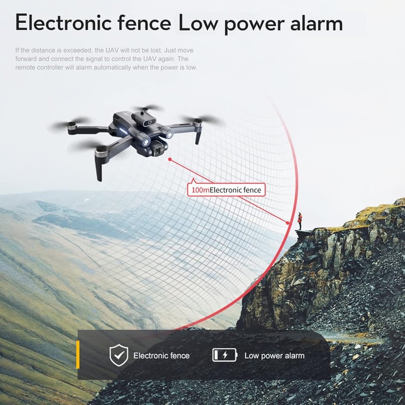 Goolsky LS-S1S 4K Drón - Profi Kamerás Quadcopter Akadályérzékelővel és Optikai Pozicionálással