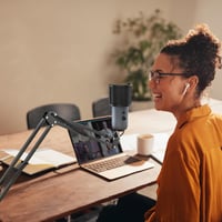 Blue Yeti mikrofonállvány: állítható TONOR boom kar nagy popszűrővel, univerzális adapterrel 6