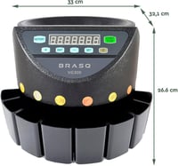 BRASQ VG300 Profi Érmeszámláló és Válogató Euróhoz 2
