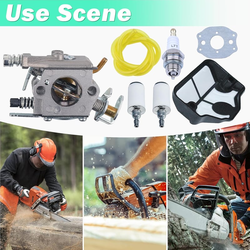 ADEFOL Karburátor Husqvarna 36 41 136 137 141 142 Láncfűrészhez - WT-834 OEM Alkatrész, Motor Kiegészítő, Javítókészlet