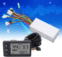 BuyWeek 36V/48V 500W/750W Kefe Nélküli Motor Vezérlő Készlet 866 LCD Kijelzővel - Elektromos Kerékpár és Roller Vezérlő Egység 22mm Kormányr 8