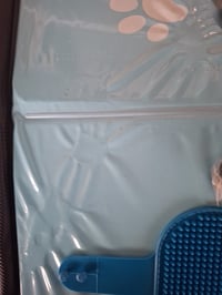 Piscină Pliabilă pentru Câini Dazhtu 100x30 cm, cu Orificiu de Scurgere, Piscină Portabilă Antiderapantă din PVC pentru Câini Mari și Mici, Albastru 3