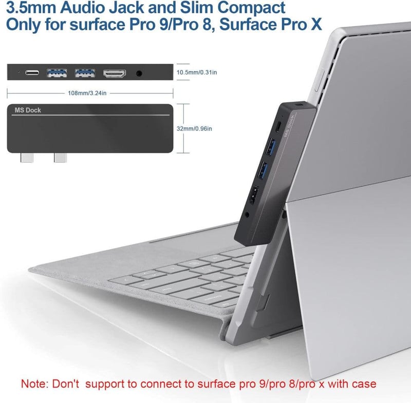 Microsoft Surface Pro 8 Dokkoló: 4K HDMI, LAN, USB 3.0 - Rytaki Pro