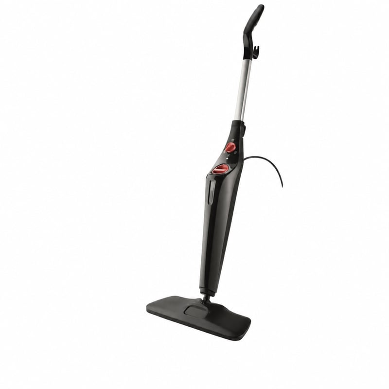 Aparat de curățat cu abur Vileda Steam Plus XXL cu cap pivotant de 40 cm, rezervor 0,4 L, negru — utilizat, fără PowerPad (stare: vezi a 2-a imagine)
