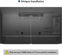 BONTEC TV Fali Tartó Fúrás Nélkül - 26-55" LED/LCD/OLED Képernyőkhöz, 50kg Teherbírás, VESA 400x400mm, Dönthető, Vékony Kivitel, Egyszerű Fe 8