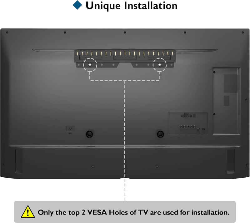 BONTEC TV Fali Tartó Fúrás Nélkül - 26-55" LED/LCD/OLED Képernyőkhöz, 50kg Teherbírás, VESA 400x400mm, Dönthető, Vékony Kivitel, Egyszerű Fe