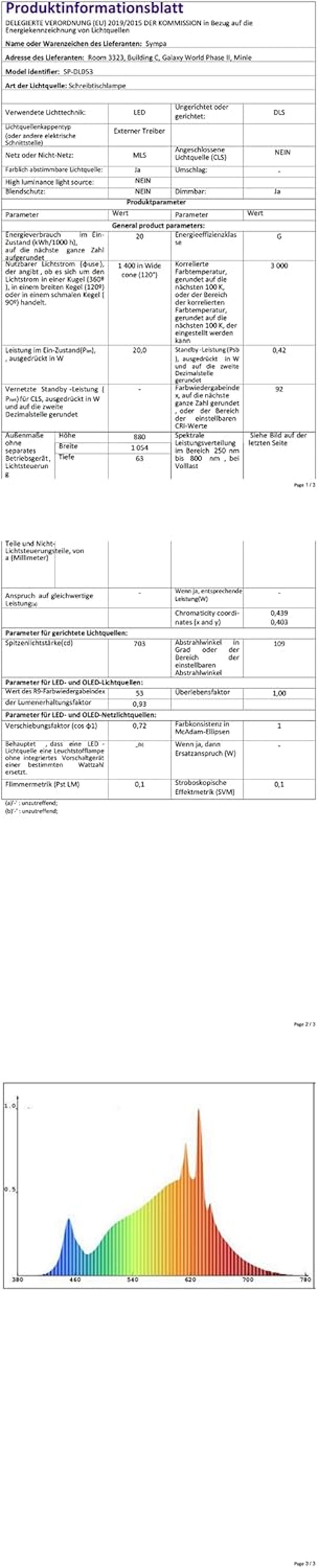 LED Íróasztali Lámpa 24W 105cm Csíptethető 5 Színhőmérséklet 5 Fényerő Érintésvezérléssel Memória Funkcióval Állítható Kar Többszög
