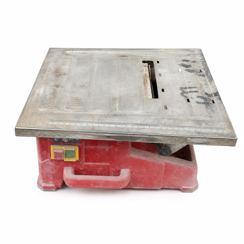Mașină de tăiat gresie electrică Einhell TC-TC 800, 800W – stare uzată, aspect exterior foarte murdar