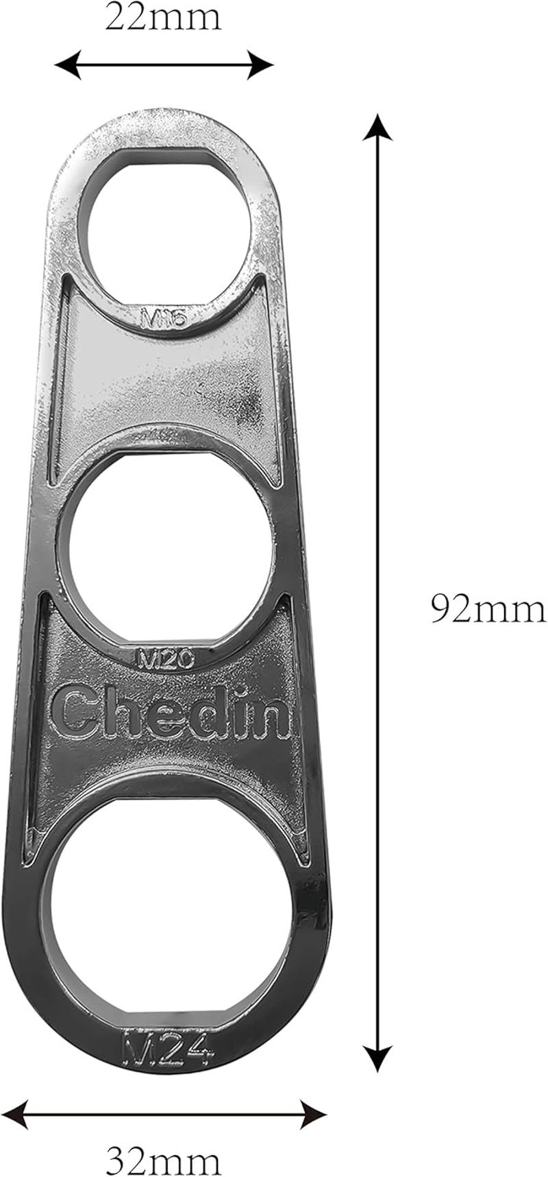Chedin Csapszellőztető Szerelőkulcs - Alumínium Vízcsap Perlátor Kulcs M16/M18/M20/M22/M24/M28 Méretekhez - Környezetbarát