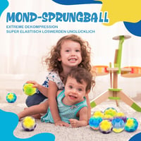 Astro Jump 6 db-os színes mini ugrálólabda szett - Bolygó mintás gumilabdák kül- és beltérre 3