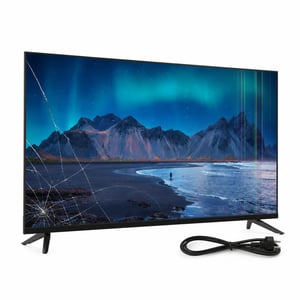 Cecotec ALH50032 A5 Series 32-inčni HD LED Smart TV VIDAA – Neispravno — neispravno, djelomično radi: razbijen ekran (stanje: vidi 2. sliku)