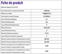 TopStrong 60 cm Páraelszívó, 700 m³/h Teljesítmény, Rozsdamentes Acél, 9 Fokozatú Érintésvezérlés, LED Világítás, Fali Konyhai Elszívó 10