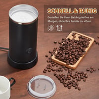 WIVIZL 3 az 1-ben Automata Elektromos Tejhabosító 530W - Forró és Hideg Tejhez, 248ml 3
