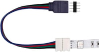 Plozoe LED Szalag Csatlakozó Készlet - 10mm RGB 5050 LED Szalaghoz - Sarokelem, Hosszabbító, Rögzítőklipszek - Beltéri Színváltós Világítás 3