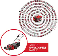 Einhell GP-CM 36/52 S Li BL Akkumulátoros Fűnyíró, 36V, 52cm Vágásszélesség, Kefementes Motor, 65L Gyűjtőkosár, Kerékhajtás, 4db 5.2Ah Akkuv 2