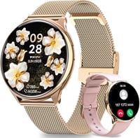 fitonyo Női Okosóra AMOLED Kijelzővel, Híváskezelés, 120 Sportmód, Egészségfigyelés 1