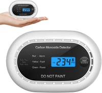 XINDUM LCD-s szénmonoxid riasztó 10 éves elemmel, otthoni használatra (fekete) 1