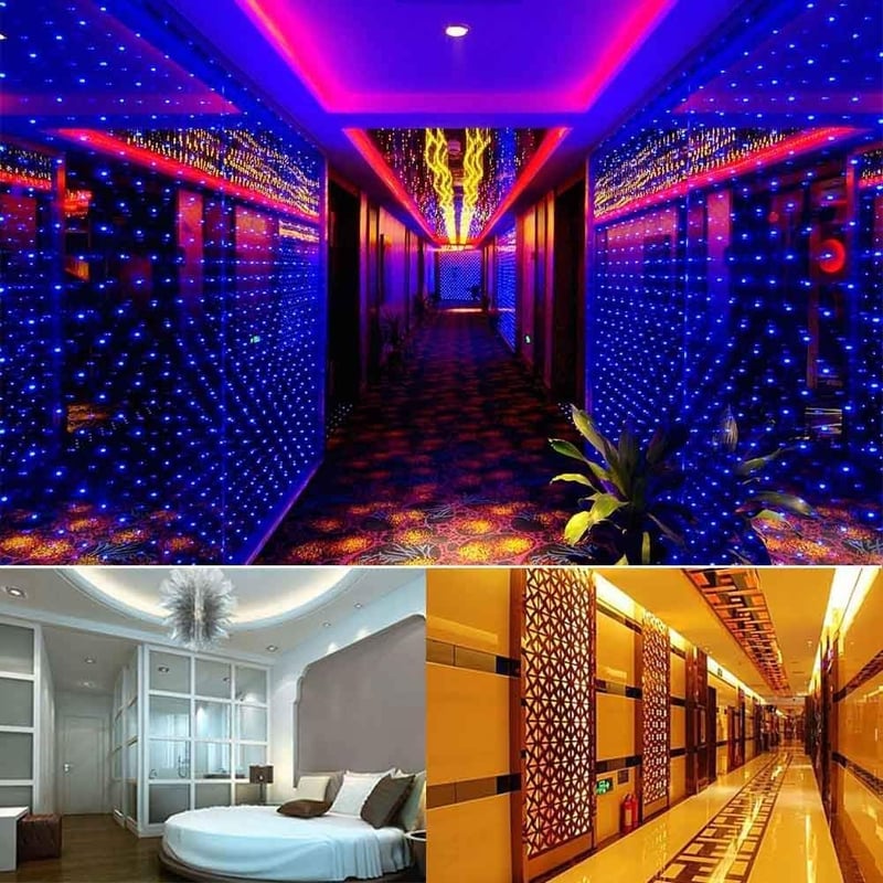 XUNATA RGB LED Szalag 2m, IP65 Vízálló, 230V, 60 LED/m, 24 Gombos Távirányítóval - Beltéri/Kültéri Dekoráció Karácsonyra, Partikra