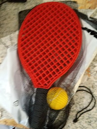 Set tenis de plajă Schildkröt Funsports cu 2 palete și 1 minge moale în plasă, roșu, set incomplet — set de 1 bucată 5