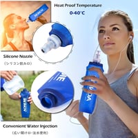 TRIWONDER 2,5L Ultrakönnyű Futó Hátizsák Ivórendszerrel - Kék-Fekete, 2x500ml Kulaccsal, L/XL 6